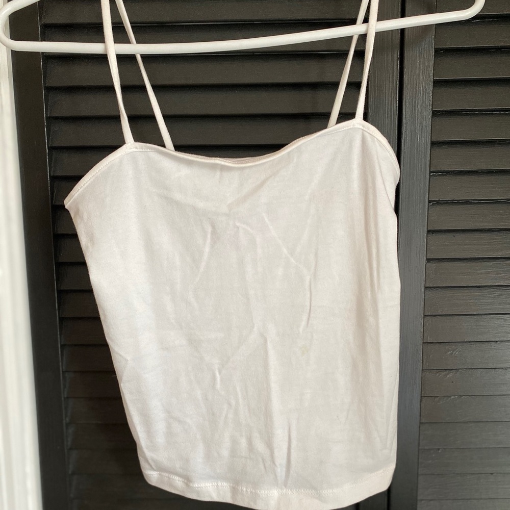 White Target Tank Top